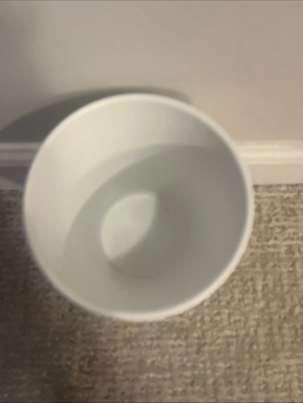 White Ribbed Ceramic Planter